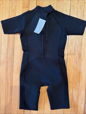 Black Short Sleeve Neoprene Wetsuit